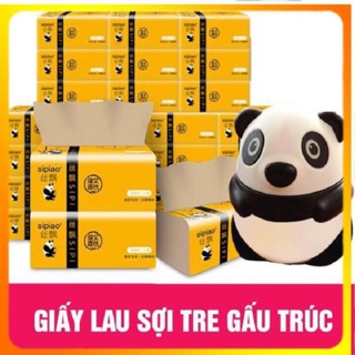 Set 10 gói giấy ăn gấu trúc Sipiao