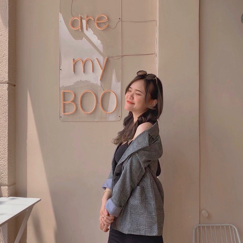 [Ảnh thật/Video] Áo blazer dạ kẻ 2 lớp siêu hot | BigBuy360 - bigbuy360.vn