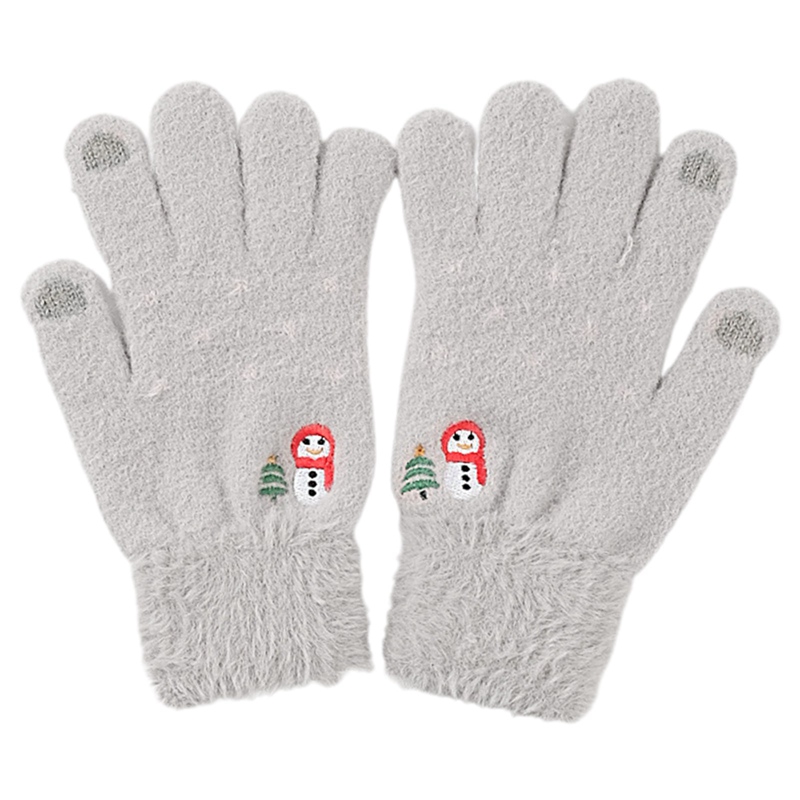 Kucytw Găng tay giữ ấm mùa đông kiểu dáng dễ thương đáng yêu dành cho nữ