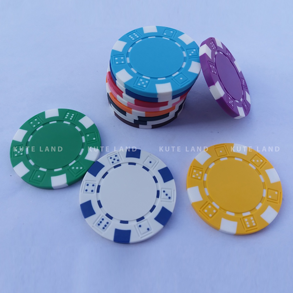 Chip Poker Không Số Chơi Theo Màu Poker Club Loại Tiêu Chuẩn 3 Lớp 14 Gram Đầy Đủ Loại Số PKC3