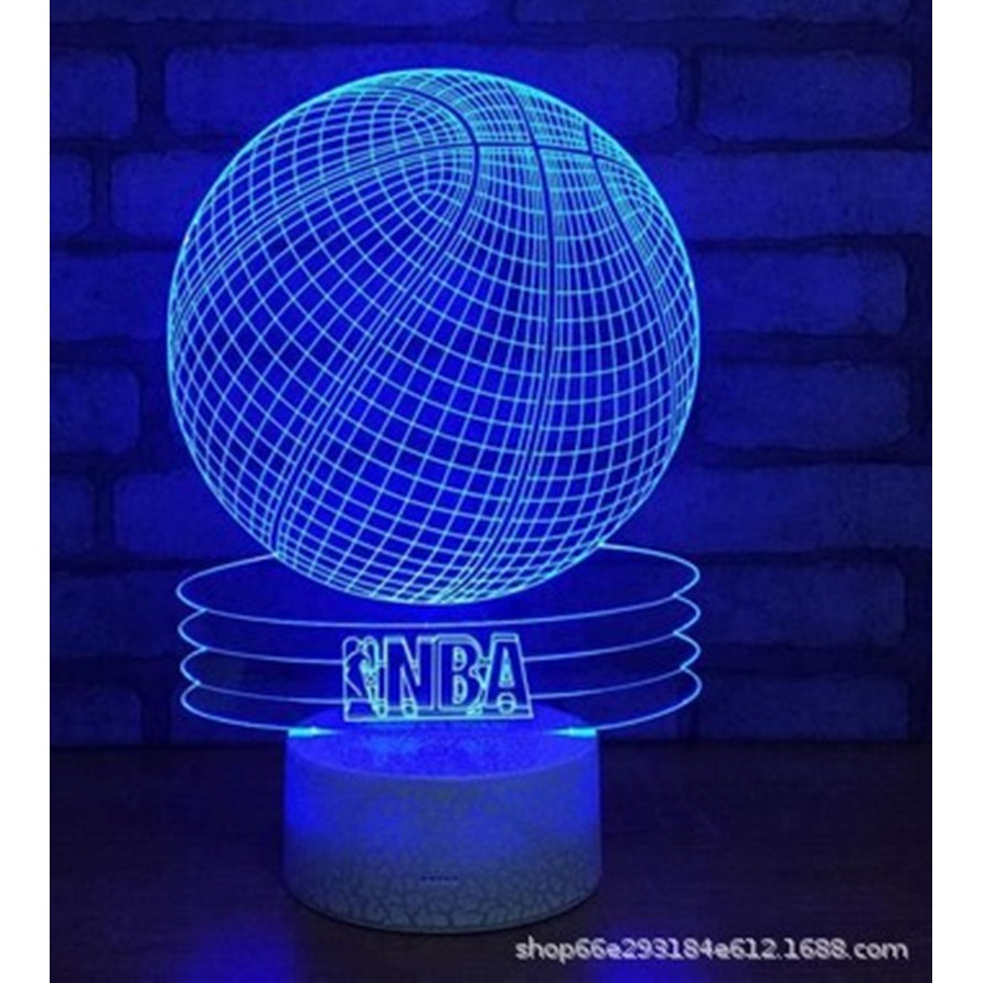 Đèn Ngủ 3D Hình Quả Bóng Rổ Độc Đáo Trang Trí Phòng Ngủ Dành Cho Học Sinh