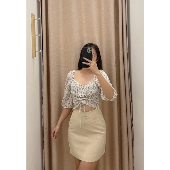 Áo Primark cổ vuông Crop