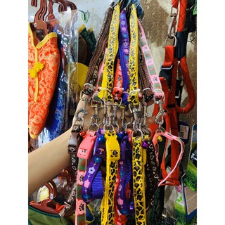 Dây dắt vòng cổ chó mèo kèm chuông