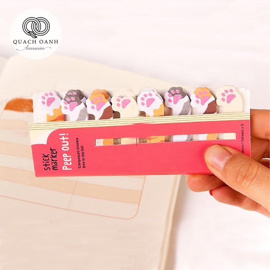 Thanh đánh dấu trang stick marker hình động vật dễ thương - N25