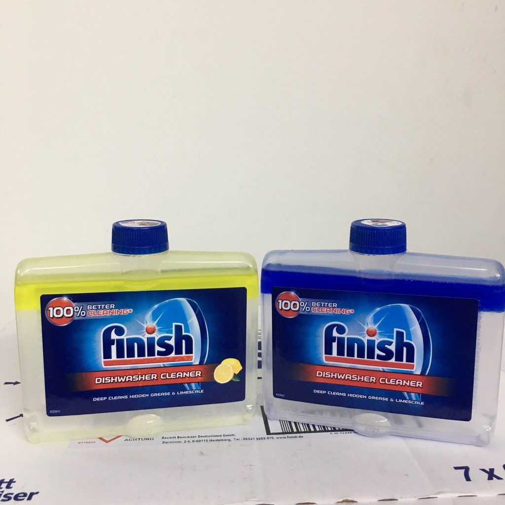 Dung dịch vệ sinh bảo trì máy rửa chén bát Finish chai 250ml