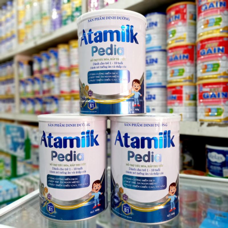 Sữa bột Atamilk pedia lon 900g