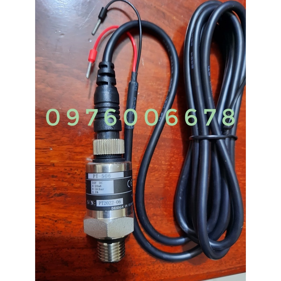 PT-506 Cảm biến áp suất 0-16 bar 4-20mA - Phi 13mm