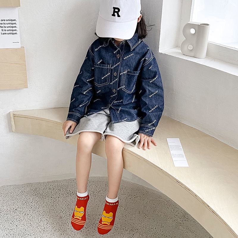 Set 5 Đôi Tất Cotton In Hình Siêu Anh Hùng Marvel Cho Bé