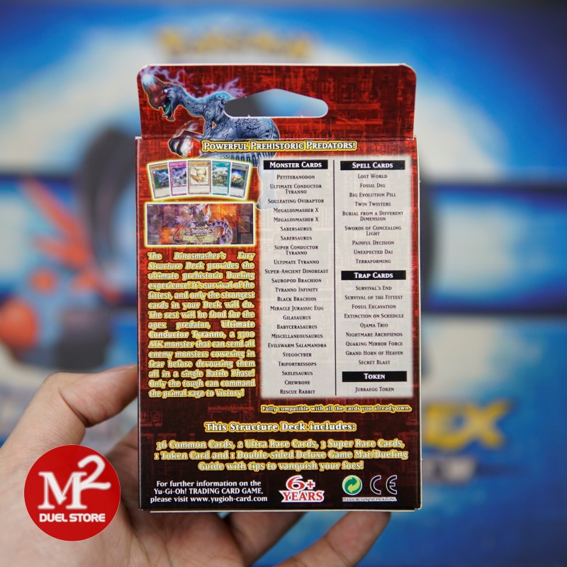 Hộp thẻ bài Dinosmasher's Fury Structure Deck Yugioh - Phiên bản năm 2020 - Nhập khẩu từ Anh UK