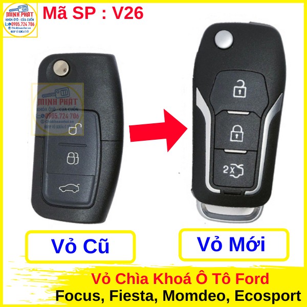 Vỏ chìa khóa xe Ô tô Ford Focus