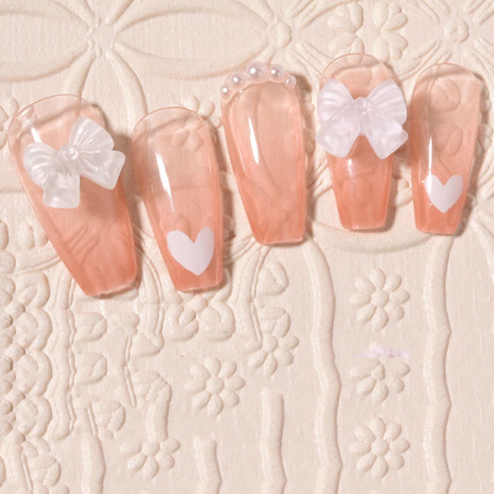 Set 30 Nơ Ruy Băng 3D Nhiều Màu Sắc Trang Trí Móng Tay Diy