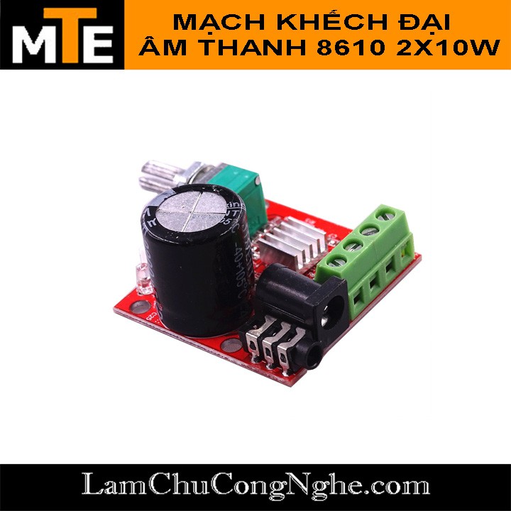 Mạch khuếch đại âm thanh PAM 8610 2x10w HIFI 2.0 class D