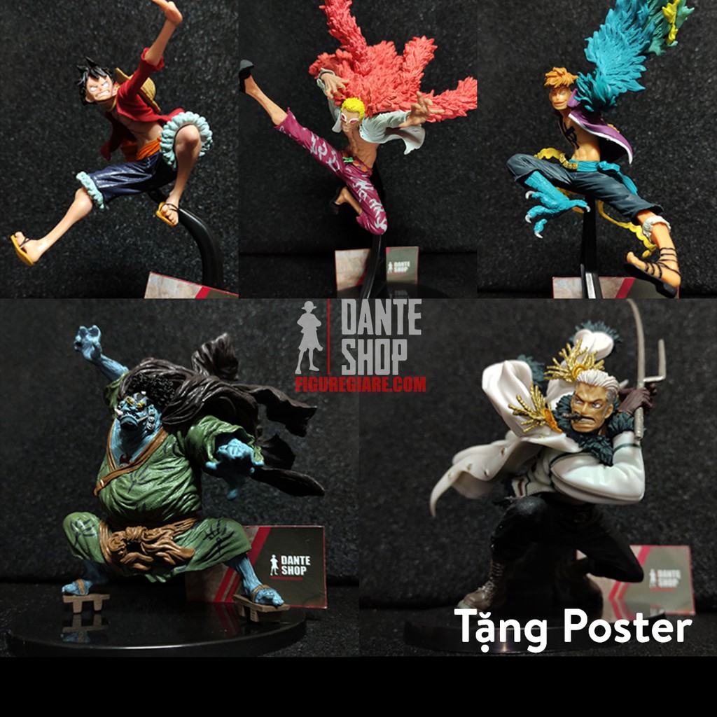 Mô Hình Figure One Piece Luffy, Marco, doflamingo,Jinbei, Smoker FullBox