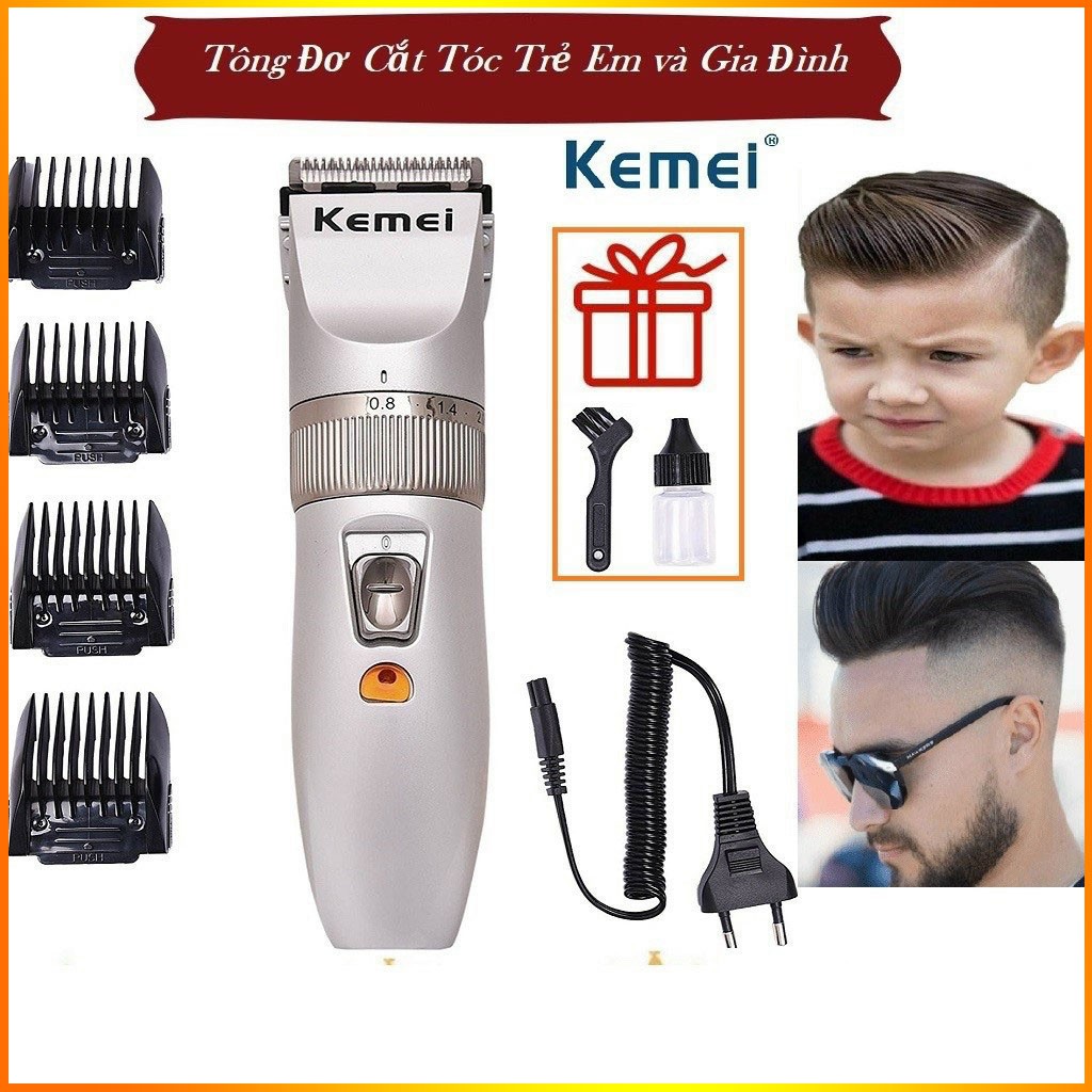 Tông Đơ Cắt Tóc Kemei 27C - Tăng Đơ Cắt Tóc Gia Đình (Bảo Hành Đổi Mới 12 Tháng)