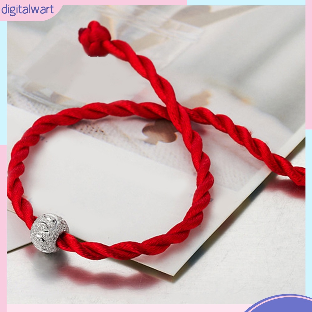 Vòng tay may mắn kiểu bện màu đỏ kiểu dân tộc thiểu số cho nam&amp;nữ
