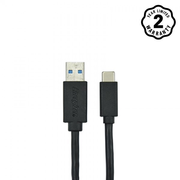 [Mã ELDTRJUL giảm 5% đơn 150K] Cáp USB C3.0 A MALE Energizer HT màu đen, dài 1m - C11C3AMGBK4