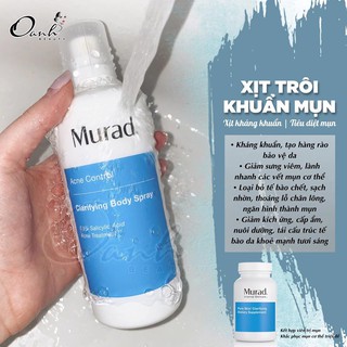 Toner giúp giảm mụn dạng xịt Murad Clarifying Body Spray