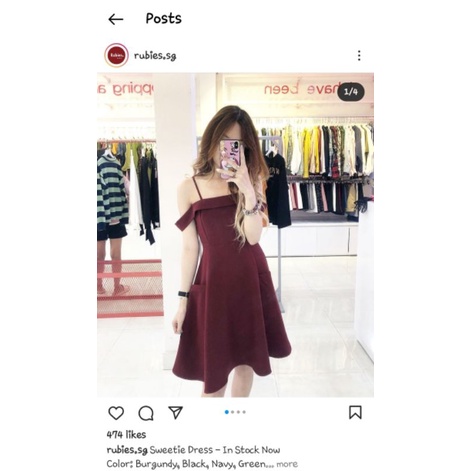 [Pass] Đầm Sweetie Dress Rubies Rubies rubies.sg
