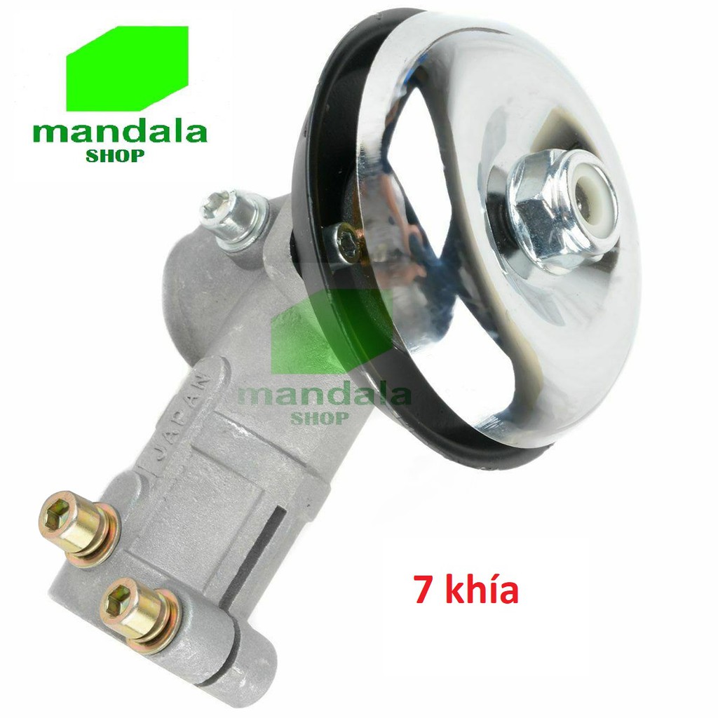 đầu bò máy cắt cỏ ống 26mm ti 7 khía, 9 khía