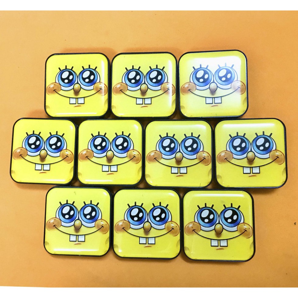 Máy nghe nhạc hình SpongeBob RĂNG dễ thương mp3 hỗ trợ thẻ nhớ 8gb sd tf + tai nghe chất lượng cao