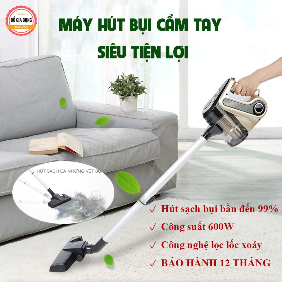 MÁY HÚT BỤI CẦM TAY CÁT Á - MÁY HÚT BỤI GIA ĐÌNH CÔNG SUẤT 600W NHỎ GỌN TIỆN LỢI