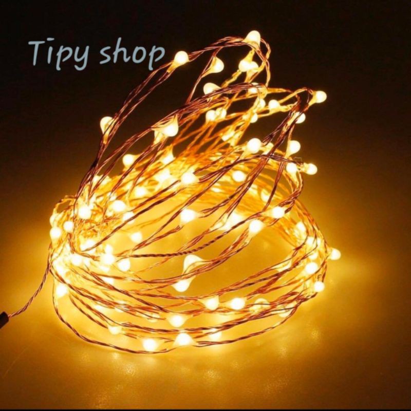 Đèn đom đóm fairy light 5m 10m xài pin AA/ usb/ điện remote chỉnh các kiểu chớp nháy