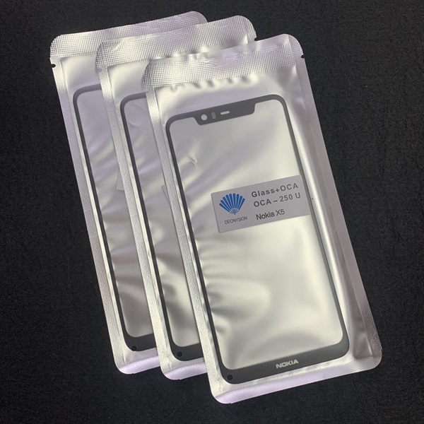 Kính liền keo Nokia X5/ 5.1 Plus ĐEN