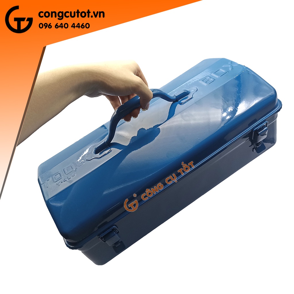 Thùng đồ nghề sắt xanh 19 inch Y-480 19x14x43cm