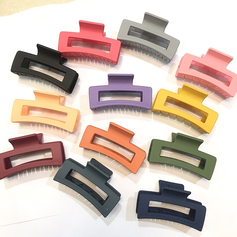 Kẹp tóc cỡ lớn đơn giản phong cách Hàn Quốc nhiều mẫu