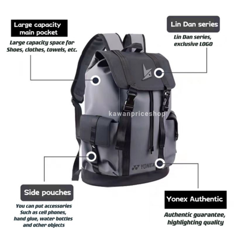 Balo Đựng Vợt Cầu Lông Lin Dan Series BA243LDCR 2023