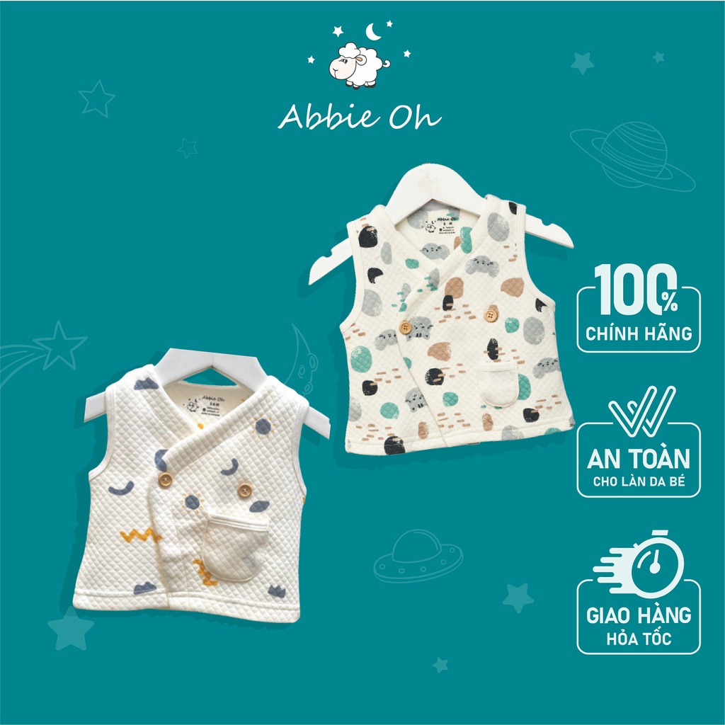 Áo Gile Hai Khuy Cho Bé | 0-3 Tuổi | Abbieoh | GL213 AW20