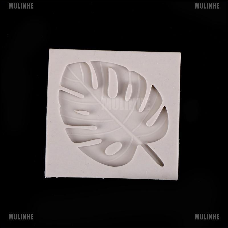 1 Khuôn Silicone Tạo Hình Làm Bánh Kẹo Hình Rùa / Lá Thời Trang DIY
