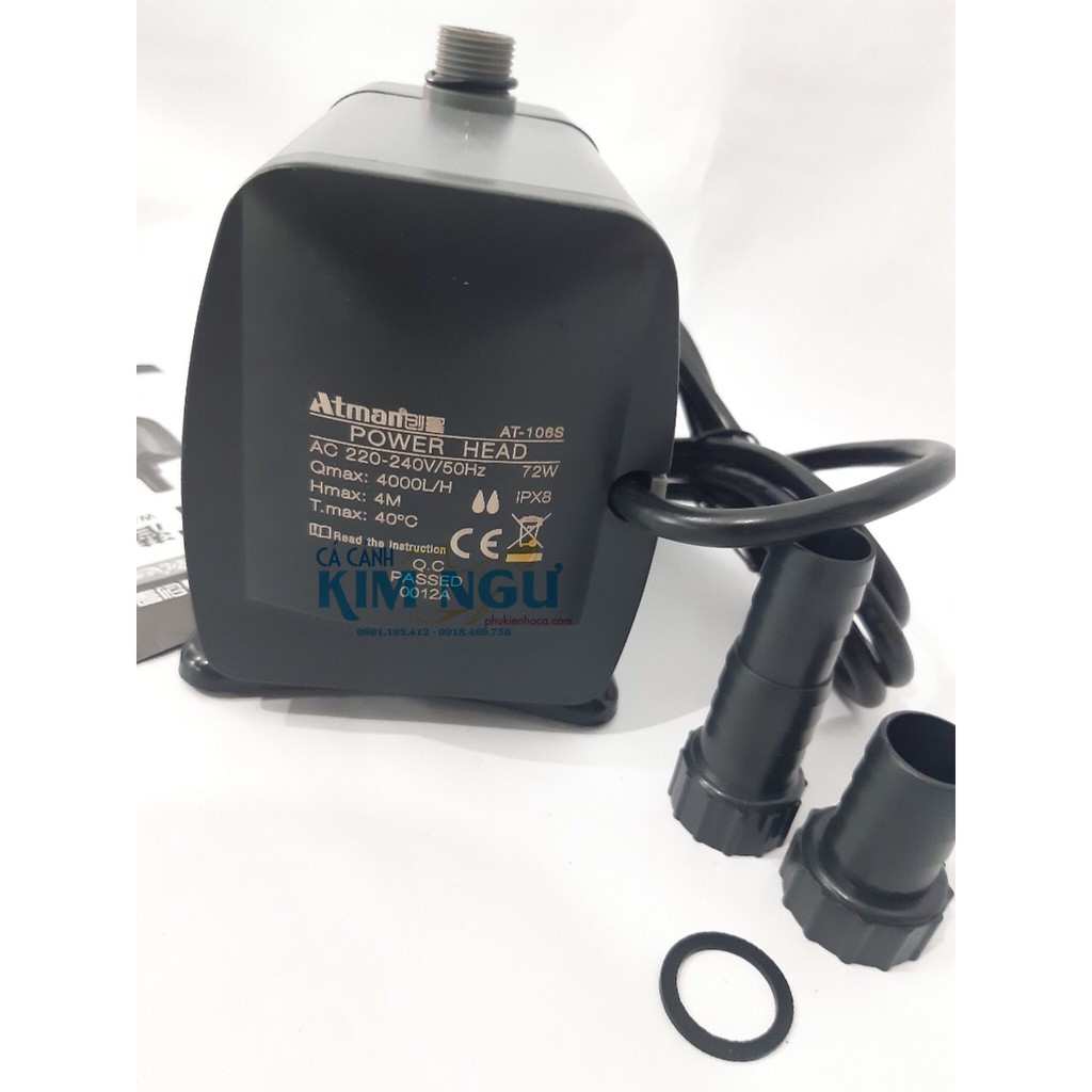 ATMAN AT 106S  Máy Bơm Lọc Nước Hồ Cá