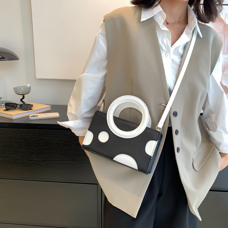 Túi Xách Đeo Vai Cỡ Lớn Màu Tương Phản Thời Trang 2022 Cho Nữ