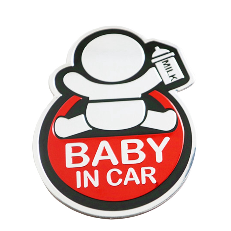 Miếng Dán Decal In Chữ Baby In The Car Cho Xe Hơi