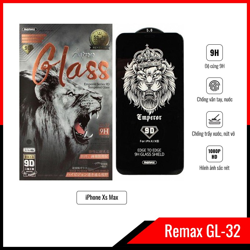Kính Cường Lực Remax GL-32 Cho iPhone Xs Max