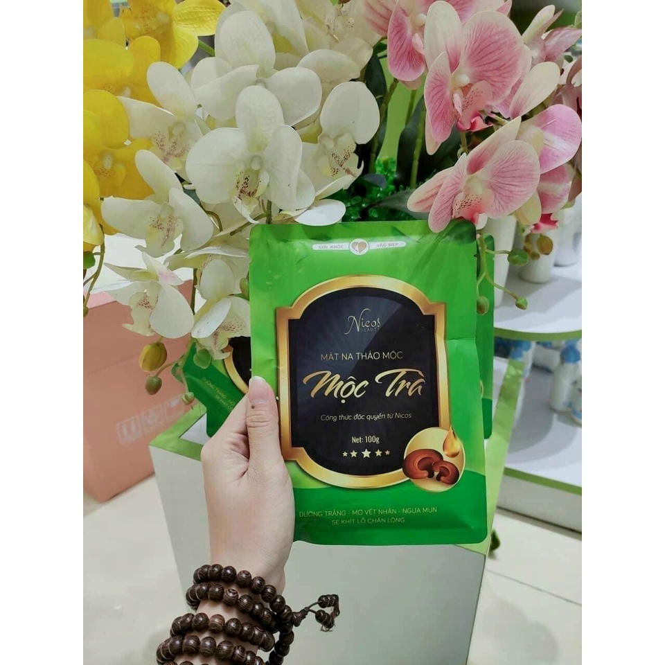 MẶT NẠ THẢO MỘC TRÀ NICOS (CHÍNH HÃNG)