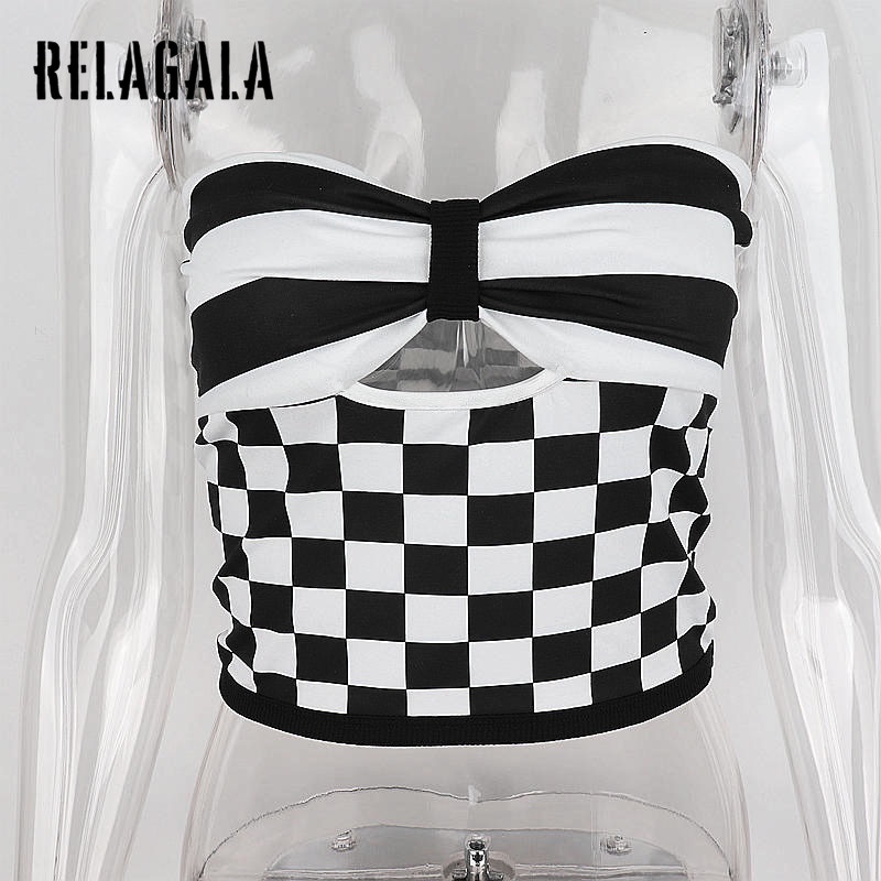 Áo ống hở vai họa tiết kẻ sọc thời trang quyến rũ cho nữ 2021 | BigBuy360 - bigbuy360.vn
