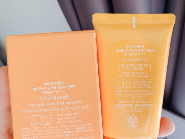 Kem Chống Nắng Nature Republic California Aloe Daily Sun block SPF50+