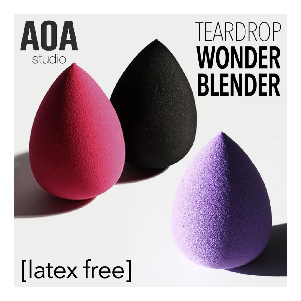 {Hàng Mỹ} Mút Tán Nền Giọt Nước, Đầu Vát, Đế Đựng Paw Paw, Sili Dip AOA Studio Wonder Blender Sponge Shopmissa / Missa