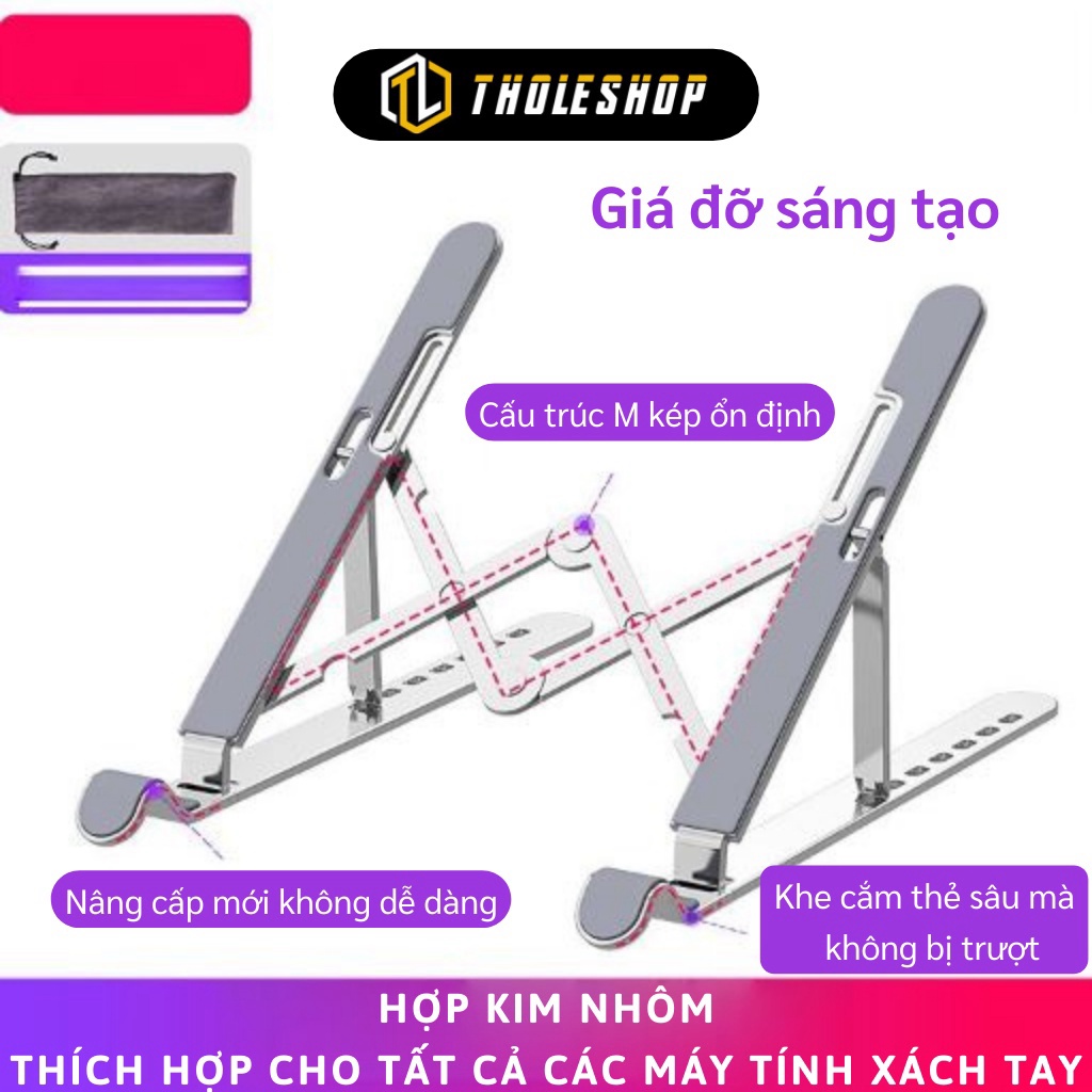 Giá Đỡ Laptop GIGAHOME Kệ Máy Tính Xách Tay Hỗ Trợ Tản Nhiệt Chống Trơn Trượt Gập Lại 10197