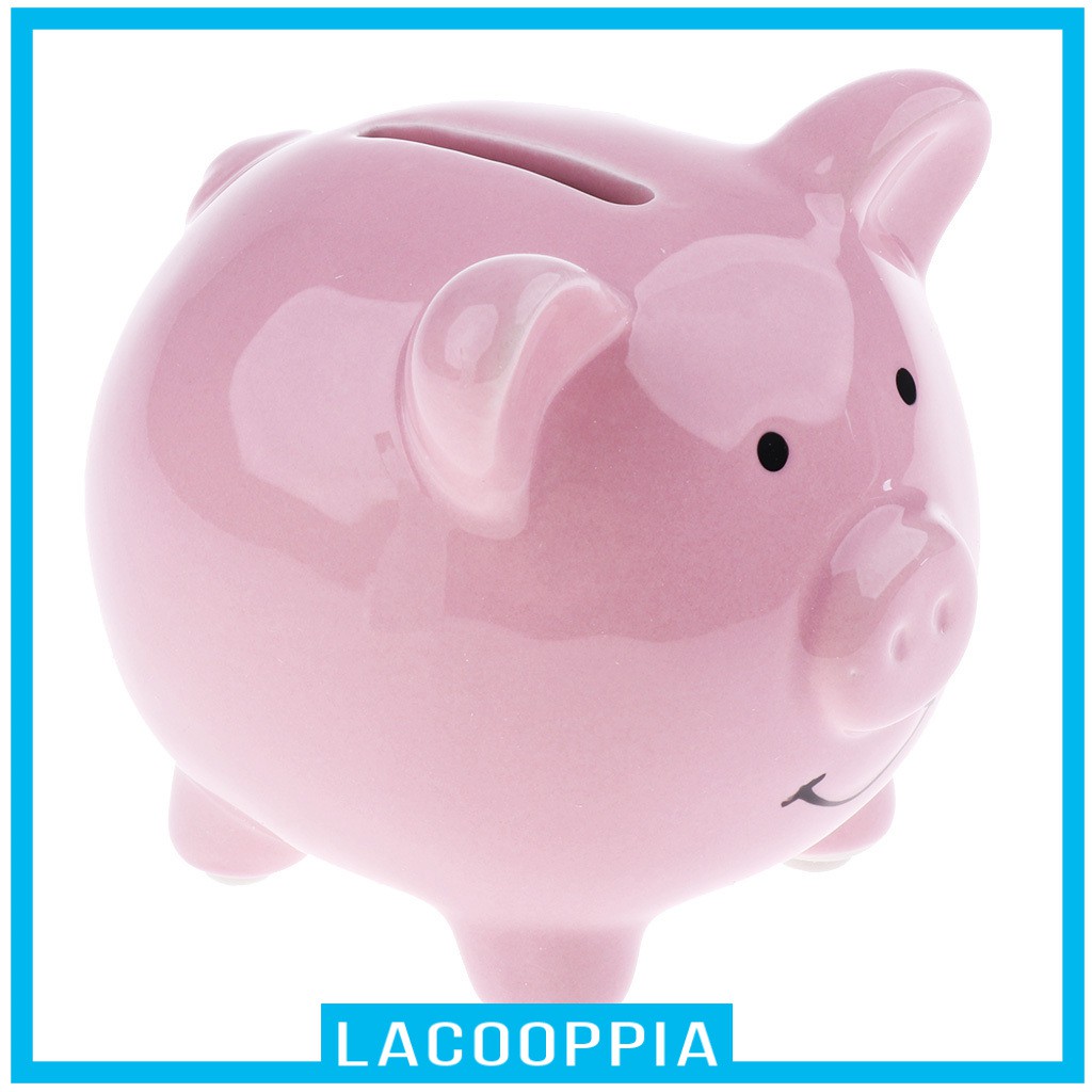 [LACOOPPIA] Piggy Bank Money Box Pig Shaped Piggy Coin Bank Money Saving Box For Kids