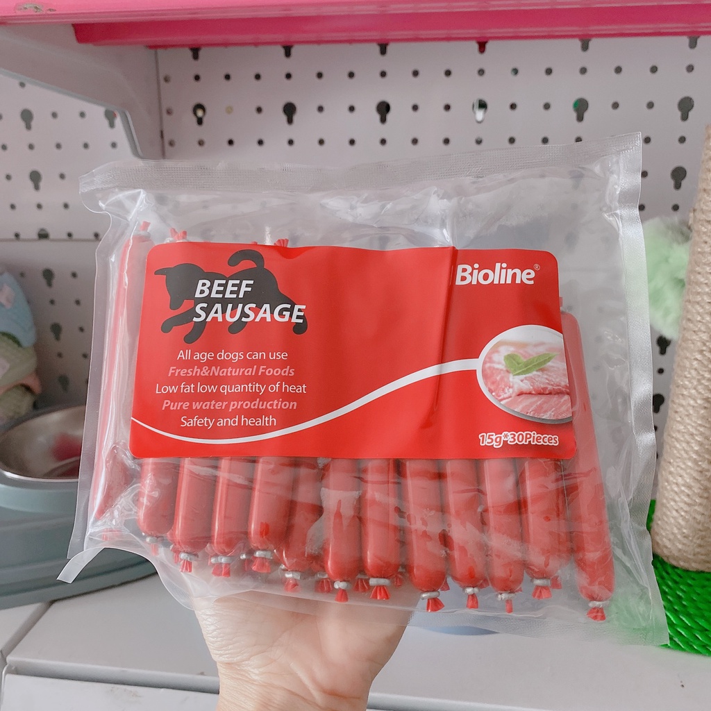 Gói 30 Cây Xúc xích cao cấp Taotaopet/ Bioline ăn liền cho Chó mèo