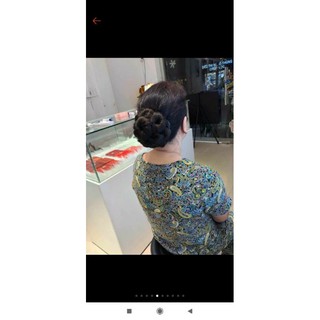 Búi tóc giả sang trọng quý phái