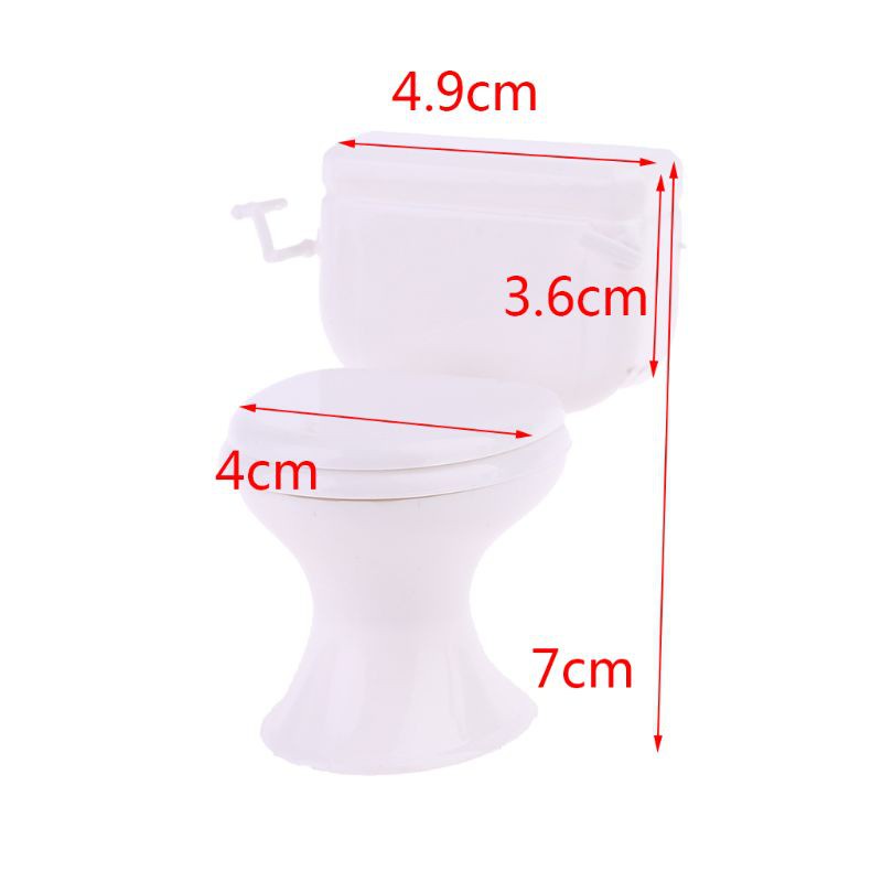 Mô hình bồn cầu nhỏ nhắn dành cho nhà búp bê