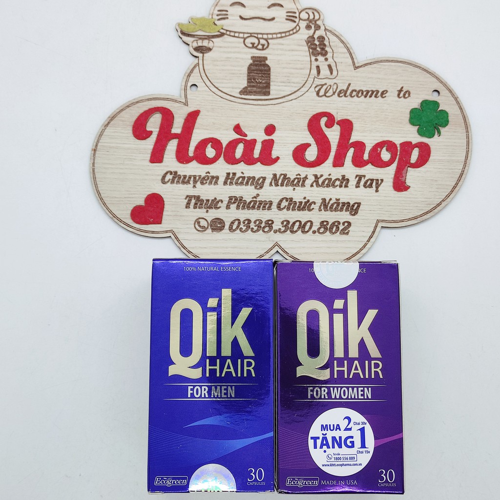 Qik Hair hộp 30 viên hỗ trợ mọc tóc