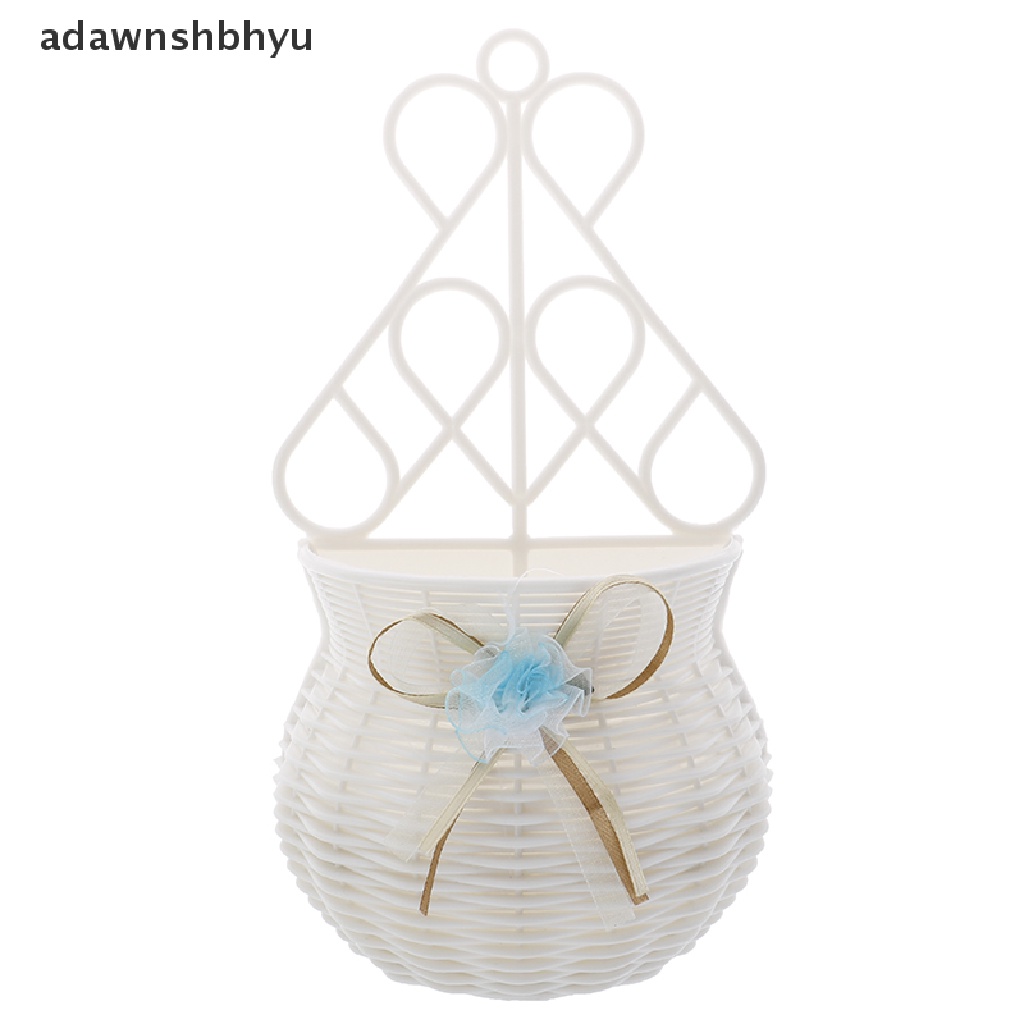 Giỏ Mây Đựng Hoa Treo Tường Trang Trí DIY