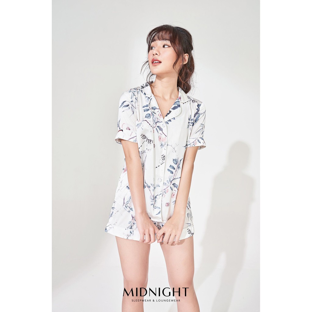 Đồ ngủ mặc nhà Pyjamas tay ngắn quần ngắn Oriental - Midnight Sleepwear