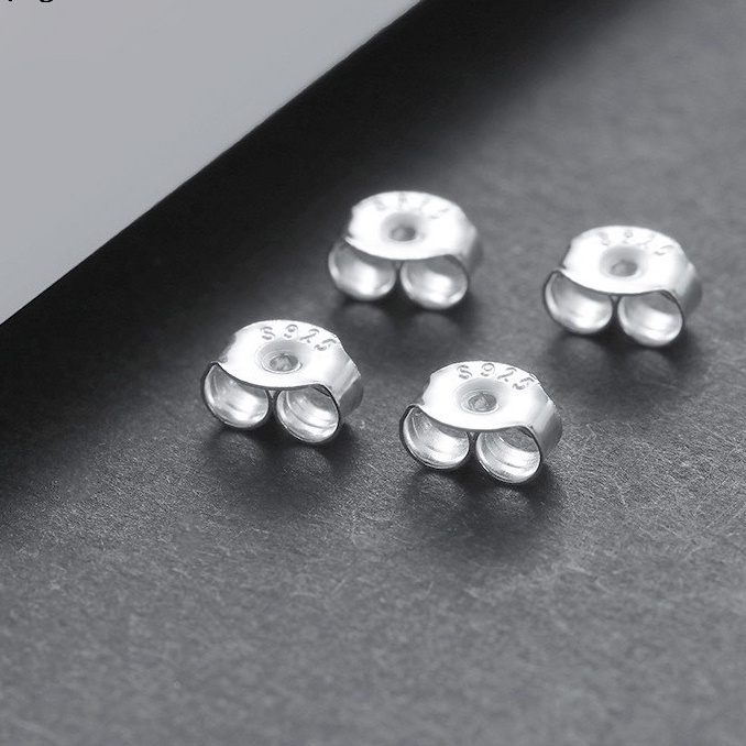 Nút Hoa Tai Unisex Thời Trang Cho Nam Nữ Merin Accessories Màu Bạc Chất Liệu Inox Không Gỉ