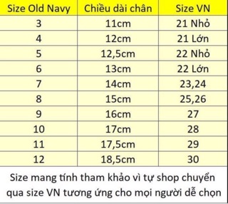 Dép OLDNAVY rọ vuông Auth( có sẵn)